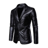 Chaqueta de Cuero Casual para Negocios
