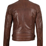 Chaqueta de Cuero Viktor Brun Cafe Racer