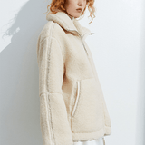 Elsie | Teddyjacka i fleece med dragkedja