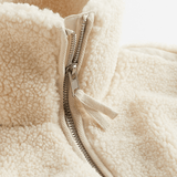 Elsie | Teddyjacka i fleece med dragkedja