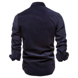 Camisa casual de algodón premium para Hombre – Rojo