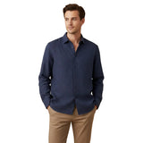Camisa para hombre Kensington de lino ligero con corte relajado