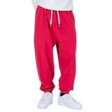 Shao - Pantalones harem de algodón cómodos