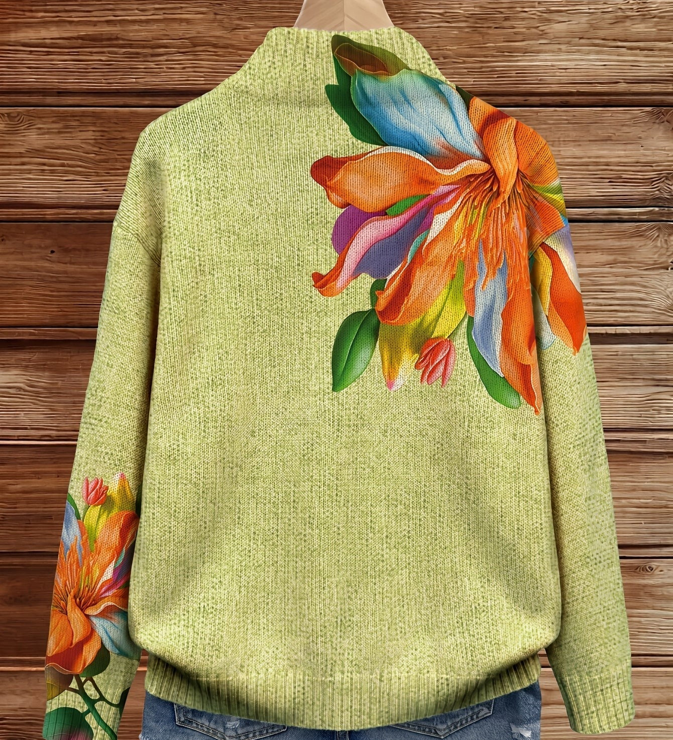 Sidonie – Cardigan med tropiska liljor – bild 2
