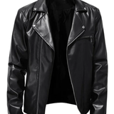 Chaqueta de Cuero Casual para Hombre