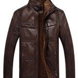 Chaqueta Masculina de Cuero de Alta Calidad