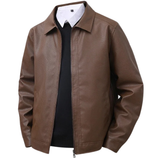 Chaqueta Bomber de Cuero Elegante