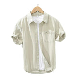 Camisa Atemporal de manga corta de algodón para Hombre