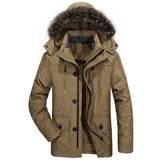 Chaqueta de Algodón con Capucha para el Invierno