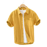 Camisa Atemporal de manga corta de algodón para Hombre