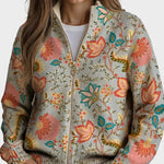 Xanthe – Cardigan med blommönster i vintagestil