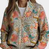 Xanthe – Cardigan med blommönster i vintagestil