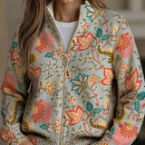 Erika™ | Cardigan med vintage-blommor